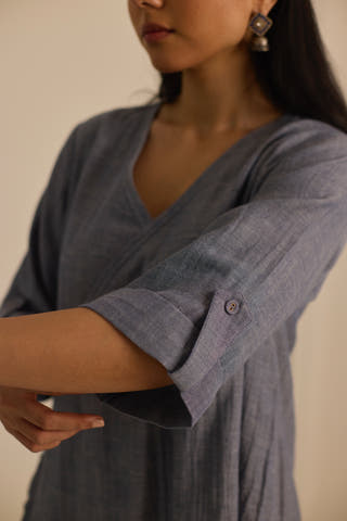 Slouchy Dress Blue