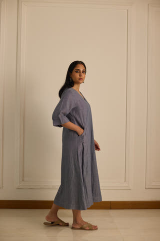 Slouchy Dress Blue