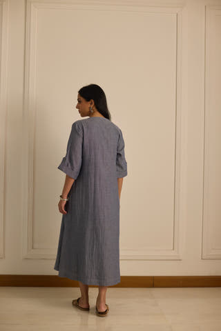 Slouchy Dress Blue