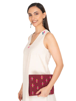 Hand Embroidered Diary Cover