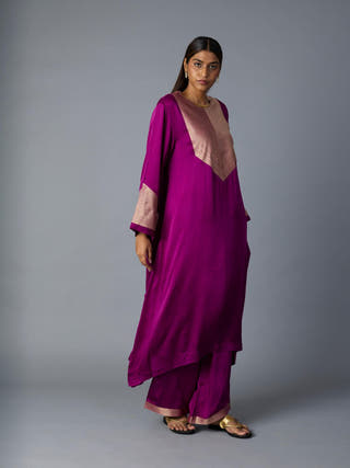 Rasna Co-ord Set | Purple