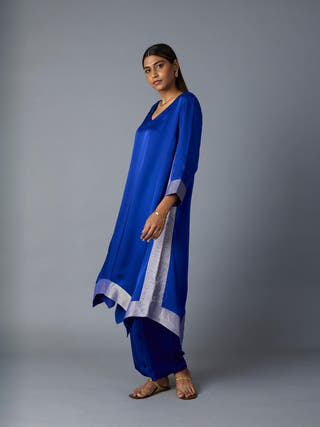 Kamal Asymmetrical Set | Royal Blue