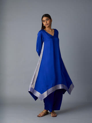 Kamal Asymmetrical Set | Royal Blue