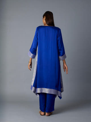 Kamal Asymmetrical Set | Royal Blue