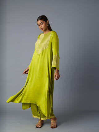 Rasna Co-ord Set | Lime Green