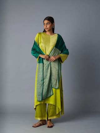 Rasna Co-ord Set | Lime Green