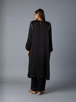 Sabah Kalidar Kurta Set | Black