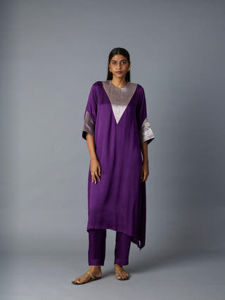 Tikona Co-ord Set | Purple