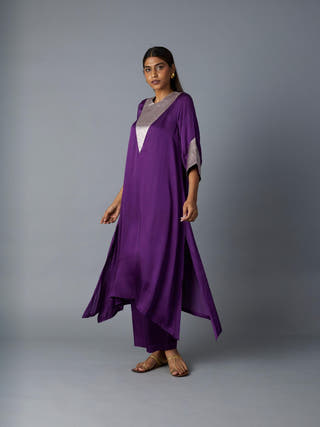 Tikona Co-ord Set | Purple