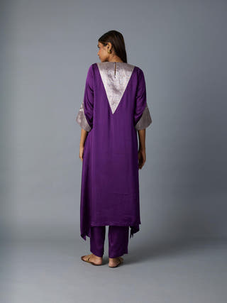 Tikona Co-ord Set | Purple
