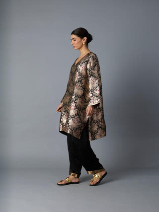 Black Hazara Co-ord Set