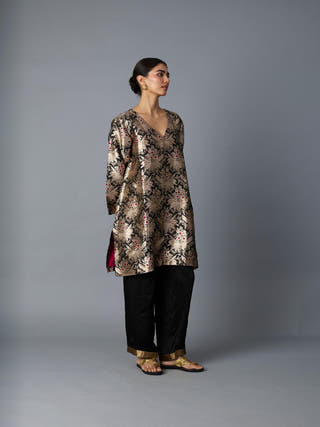 Black Hazara Co-ord Set
