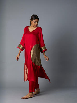 Rangoli Kaftan | Red