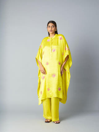 Mor Kaftan Set | Yellow