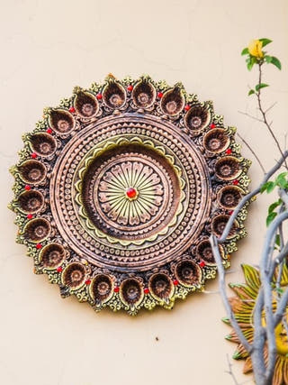 Twenty One Diya Thali