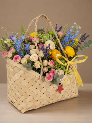 Totea Handcrafted Bamboo Basket