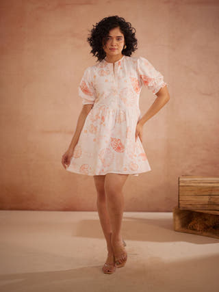 Anyaa Hand-Embroidered Shell Short Dress