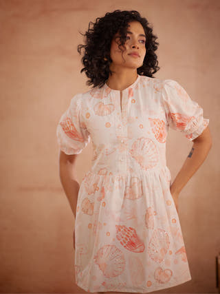 Anyaa Hand-Embroidered Shell Short Dress