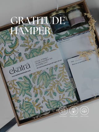 Gratitude Hamper Indigo Stripes