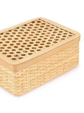 Mira Handcrafted Bamboo Rectangular Box