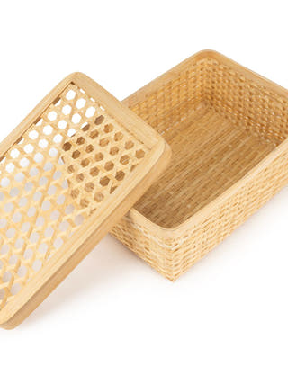 Mira Handcrafted Bamboo Rectangular Box