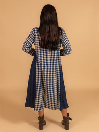Moral Fibre Side Kali Long Shirt Dress Moral Fibre Indigo