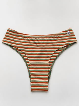 Stripes & Blues Organic Cotton Tanga | Pack Of 2