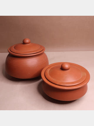 Combo |Cooking Handi 1.8 litres
& Kerala Dahi Handi 1 litre Mittihub