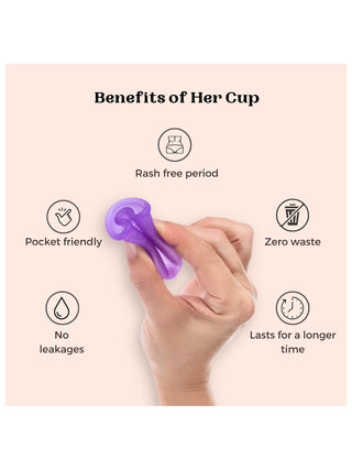 Goli Soda Her Cup Reusable Menstrual Cup for Women Teal Goli Soda