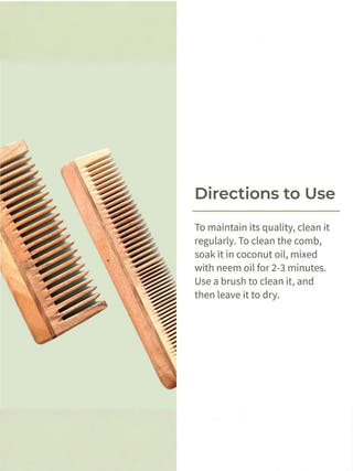 Neem Wood Comb