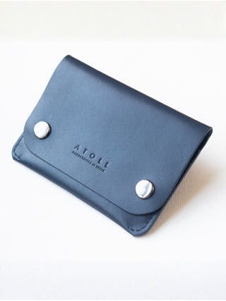 Petra Button Navy Wallet