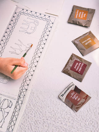 DIY Educational Colouring Kit - Pithora Painting of Gujarat for Young Artists (5 Years +)