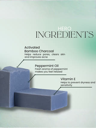 Bamboo Charcoal & Peppermint Cold Processed Soap