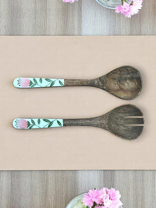 Gulbahar Wooden Salad Server - Set of 2