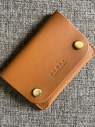 Petra Button Tan Wallet