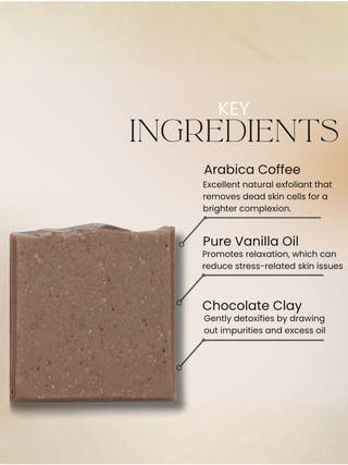 Coffee Vanilla Cold Processed Soap