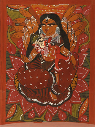 Bengal Pattachitra Ganesha's Mother ARAVALI