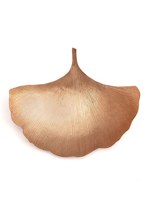 Copper Ginkgo Leaf Platter