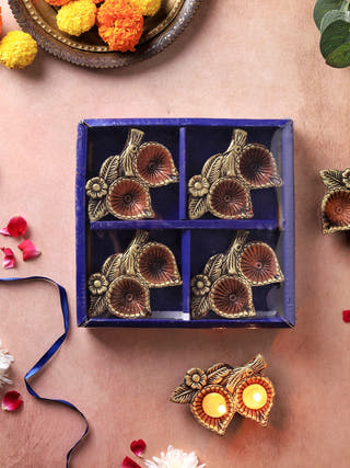 2 Leaf Diya - Set of 12