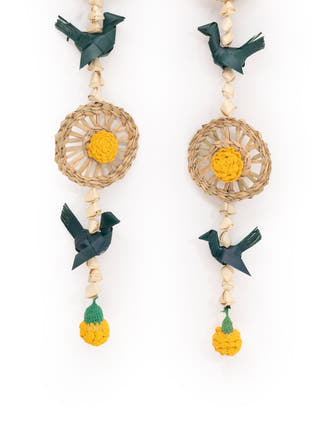 Pakshi Handcrafted Chamba Streamer - Set of 2