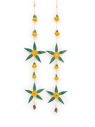 Aam Patta Handcrafted Bamboo Streamer - Set of 2