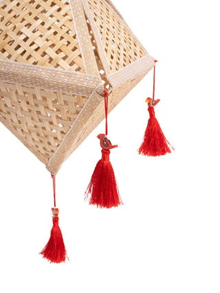 Jhoomar Handcrafted Bamboo Lantern Natural