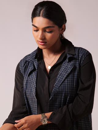 Quad Blazer Pant Set Navy Blue