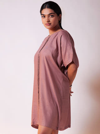 Oversize Cocktail Dress Mauve