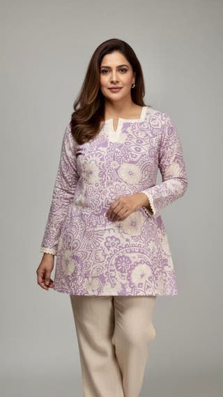 Niva Lilac Whisper Co-ord Set