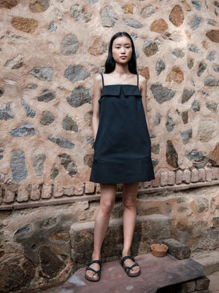 Black Rachel Slip Dress