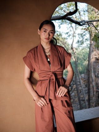 Copper Berlin Shawl Collar