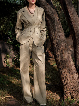 Khaki Cambridge Blazer The Terra Tribe