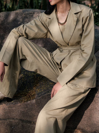 Khaki Cambridge Blazer The Terra Tribe