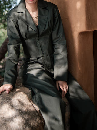 Deep Green Milano Blazer The Terra Tribe